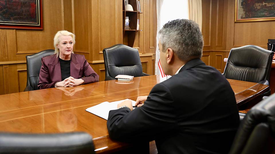 Работна средба со Н.Е. Анџела Агелер, амбасадор на Соединетите Американски Држави во Република Северна Македонија