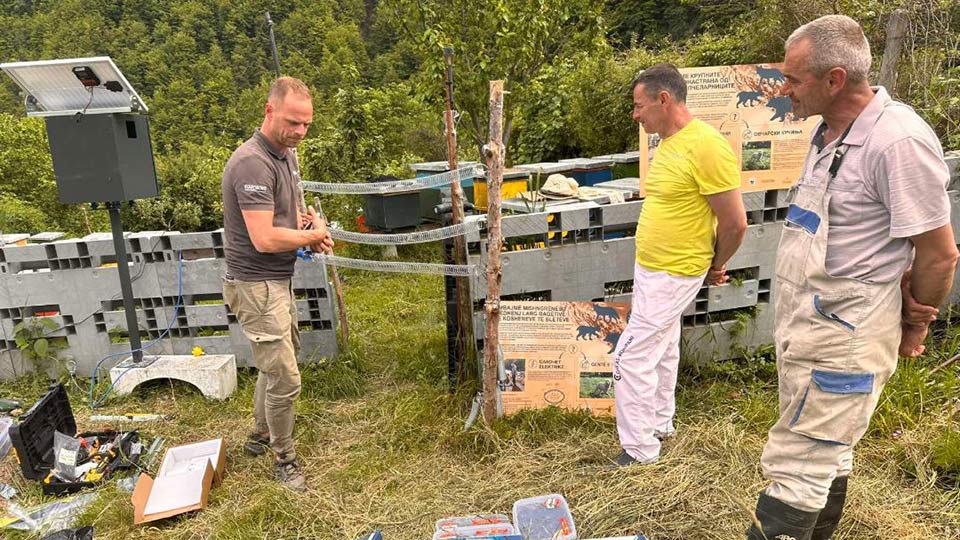МЖСПП постави електрични огради за заштита на земјоделците и пчеларите во Шар Планина